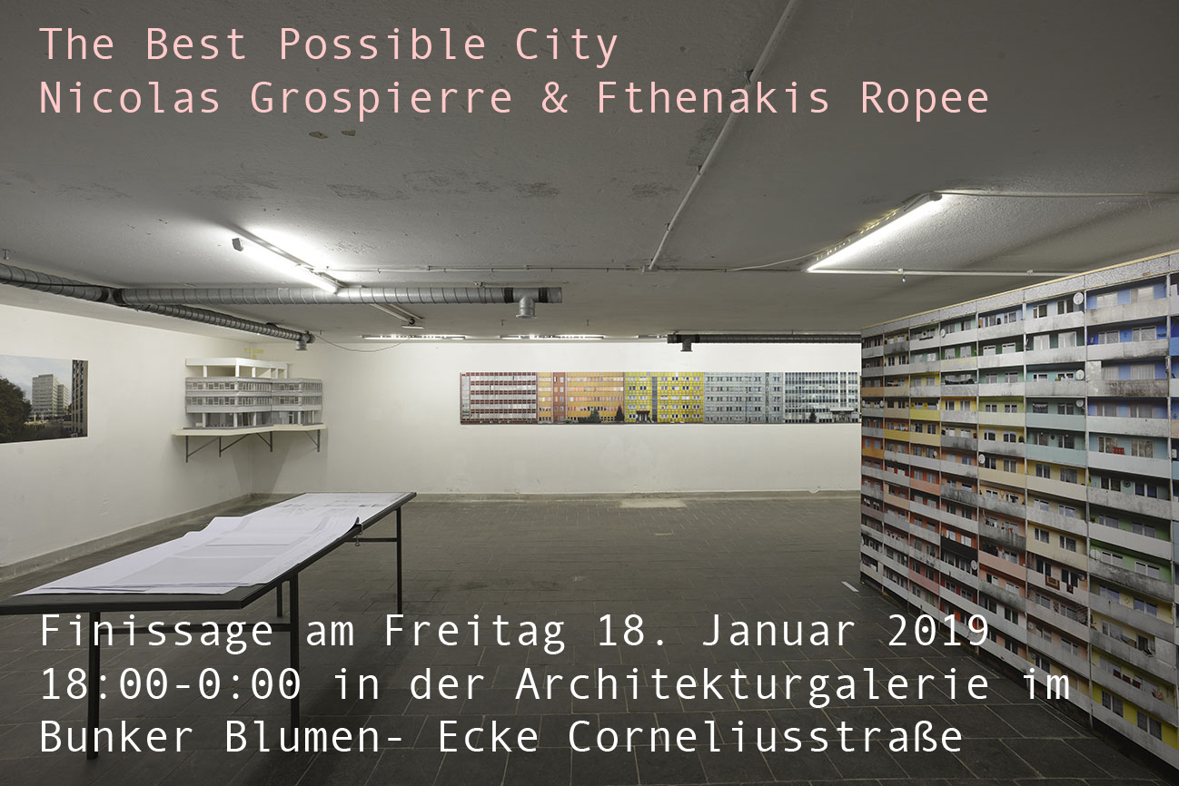 finissage, best possible city, Bunker, München, innenraum, ausstellung