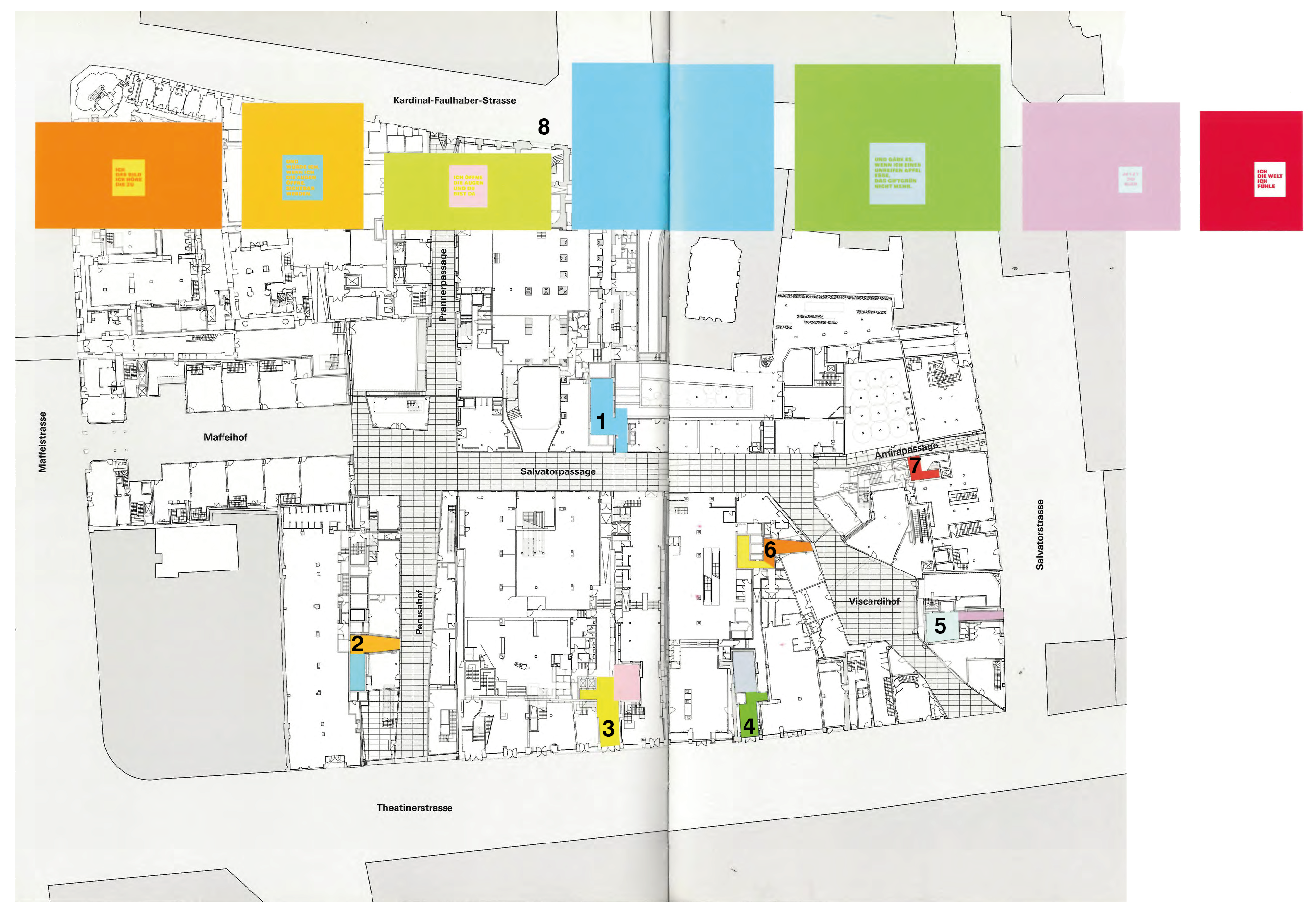 lageplan, plan, bunt, remy zaugg