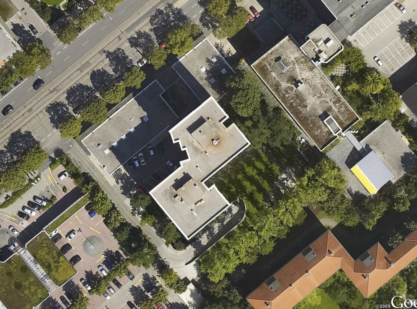 Aerial view, Infanterix, Munich, leonrodstraße