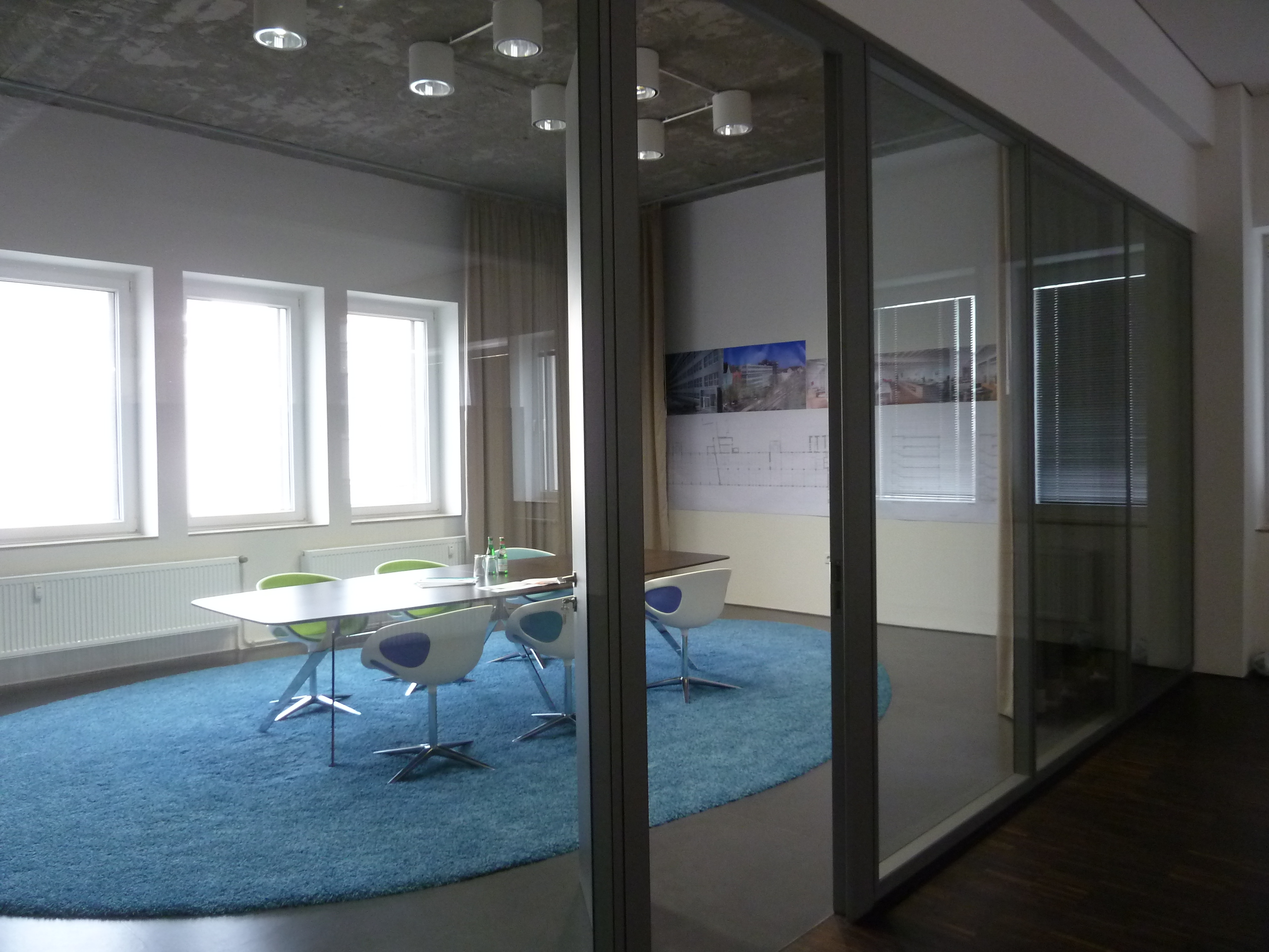 kaller und kaller, sample office, office, meeting, room, interior, carpet, light