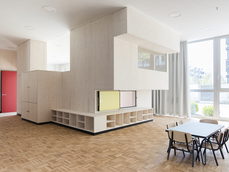 kiclub leo 1, munich, expansion, children, playground, bunks, multifunctional, modular, seating area