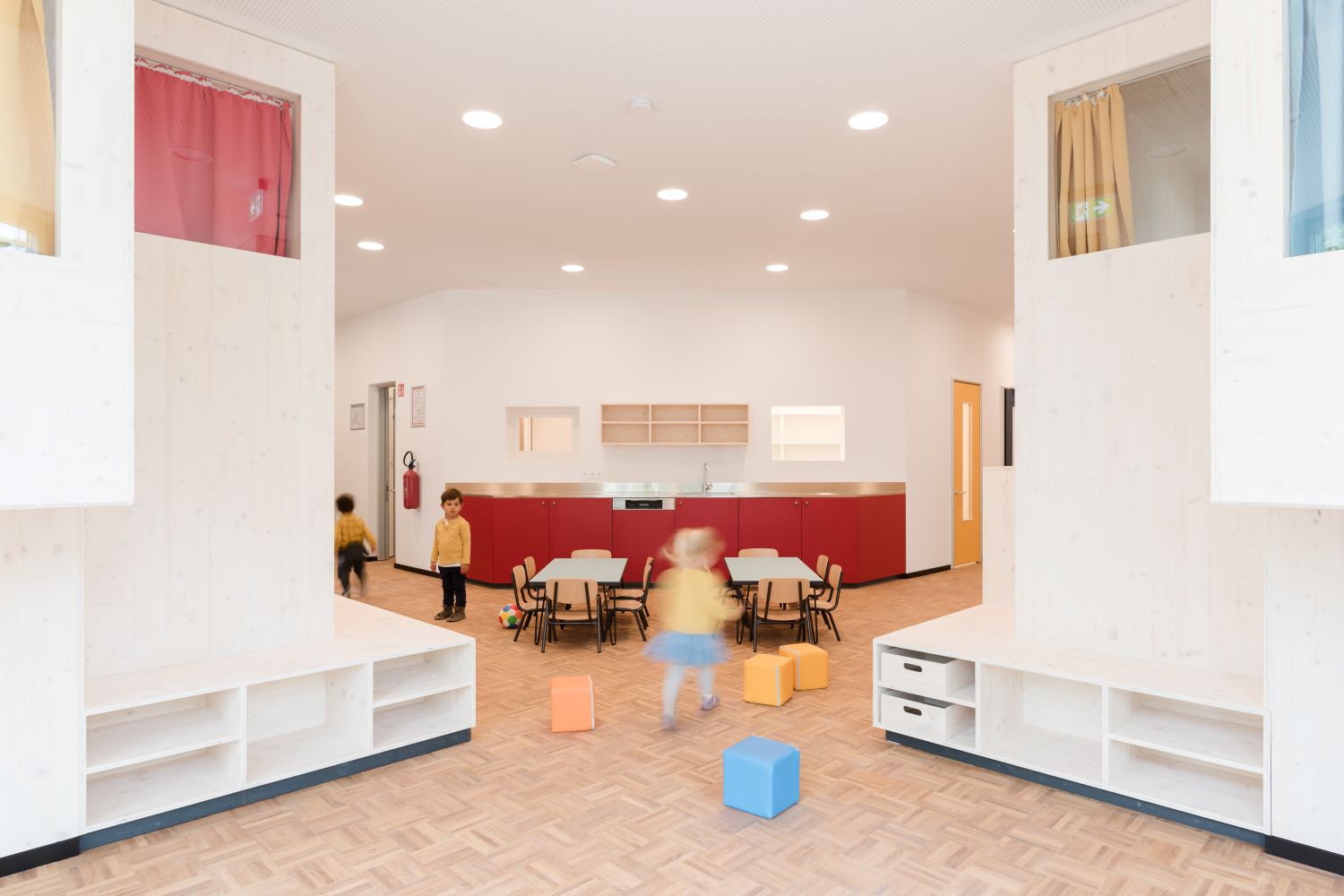 Kindergarten, play, children, interior, modularity