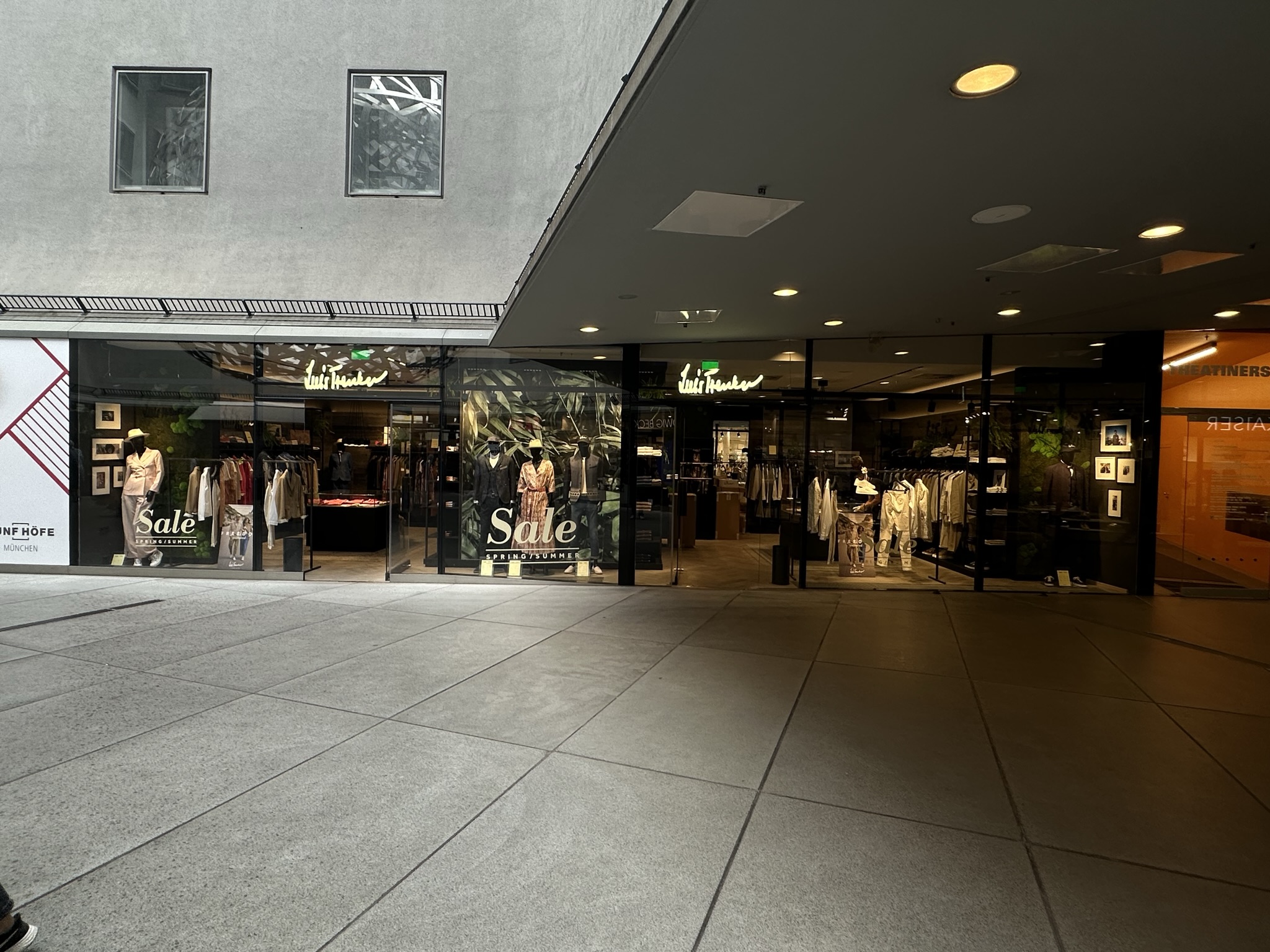 store front, luis trenker, clothes, underpass