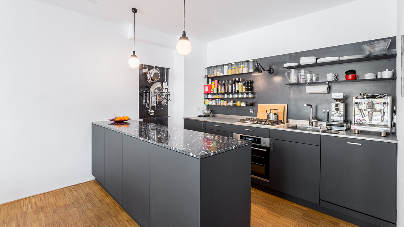 kitchen, miller street, munich, office, feng shui, workplace, hallway