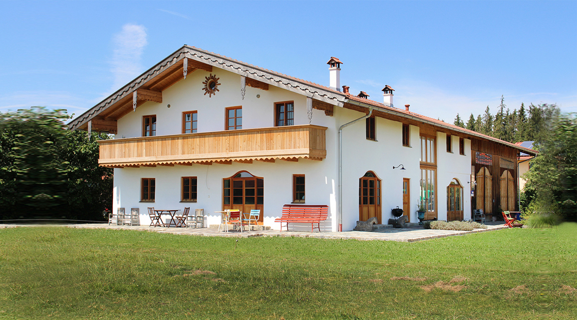 obermühl, farmhouse, rustic, wooden balcony, nature, obermühl