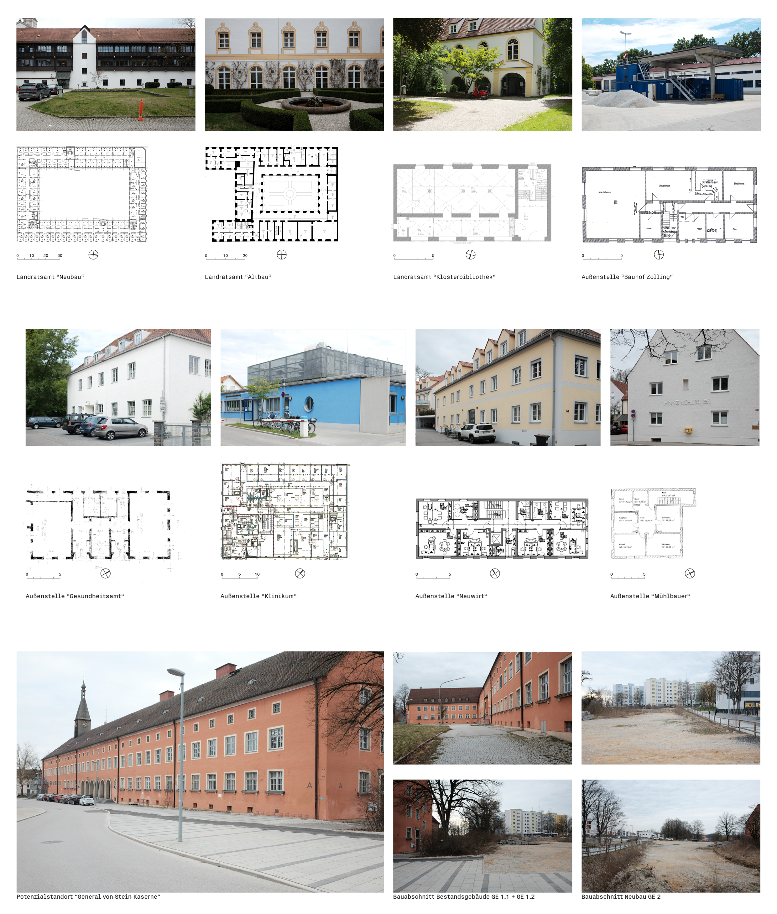 Landratsamt, 80er Jahre, Altbau, Kloster, Bauhof